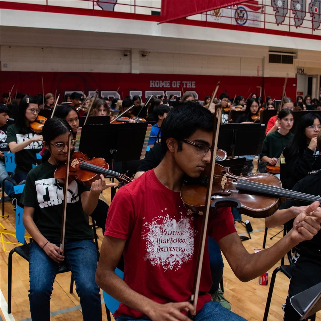 Musicians perform during the D15 D211 Music Festival