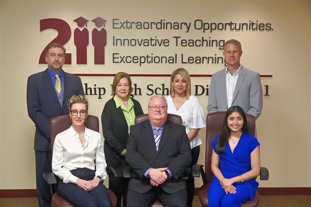 The District 211 Board of Education members.  